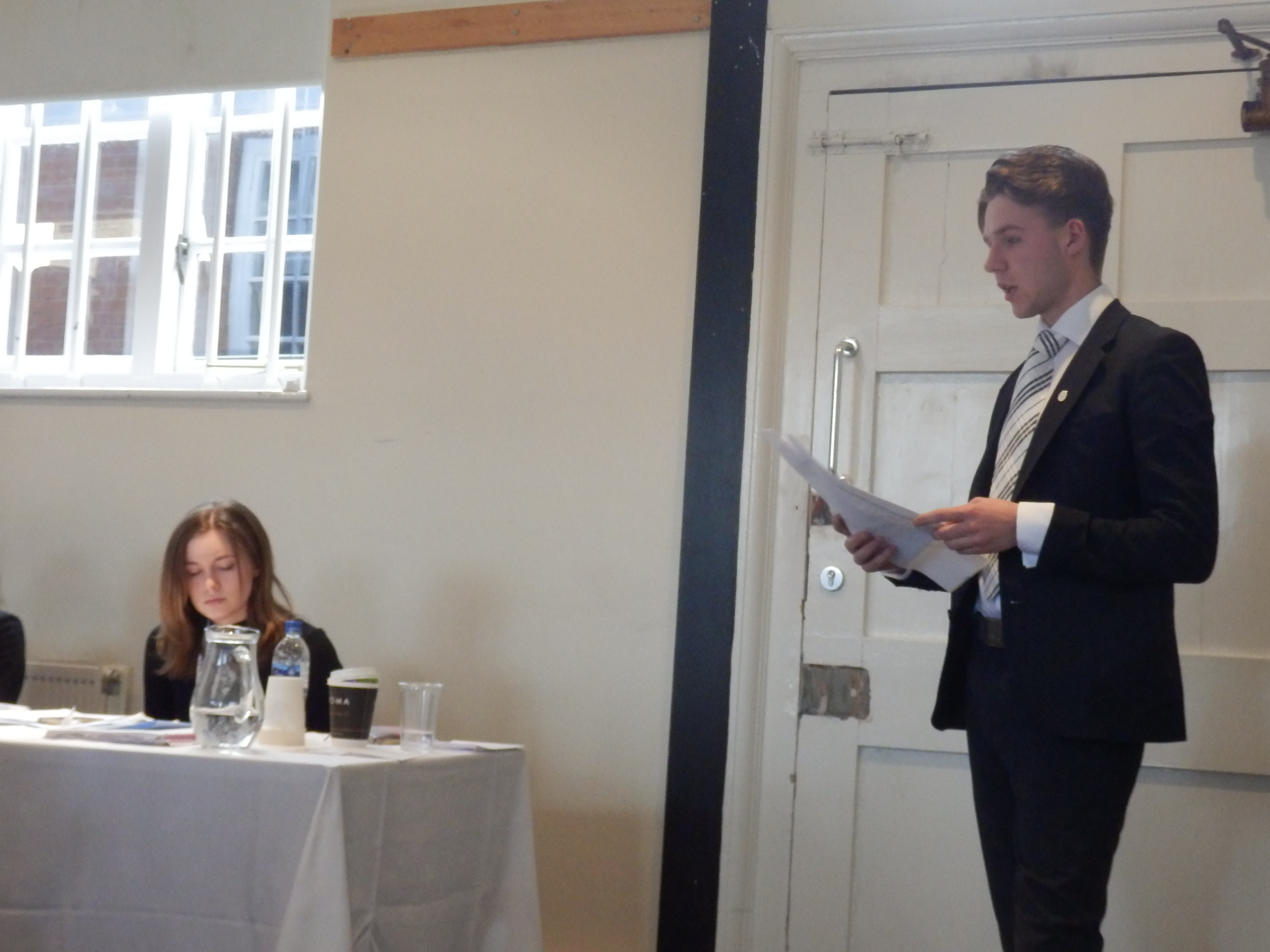 Haileybury Josh presenting his resolution.jpg