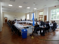 Sultan answering a point of information.JPG