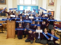 MiniMUNNERS after the Great hall debate.JPG