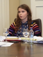 Maria defending her resolution in the Security Council.jpg